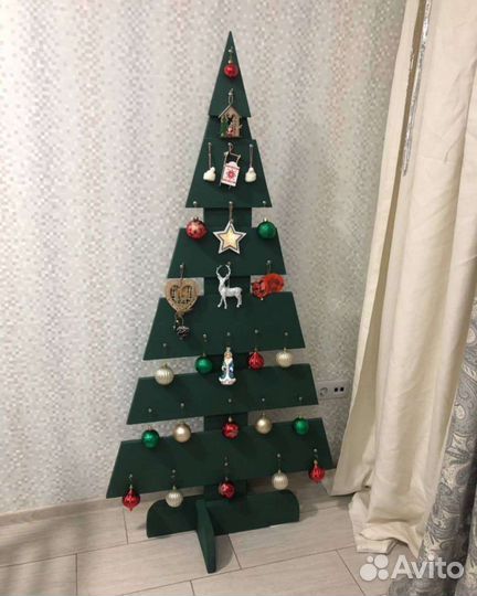 Ёлка интерьерная деревянная