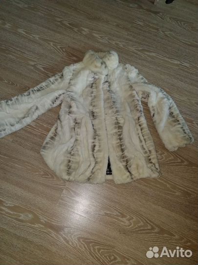 Шуба из стриженого бобрика