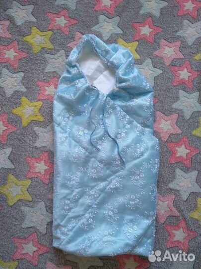 Теплый конверт на выписку