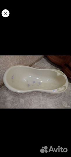 Ванночка с гамаком.Круг для плав. и ковш детский