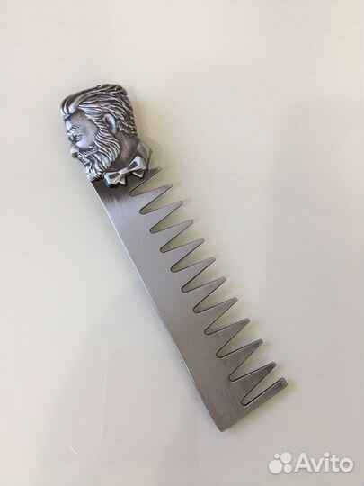 Расческа барберская металлическая