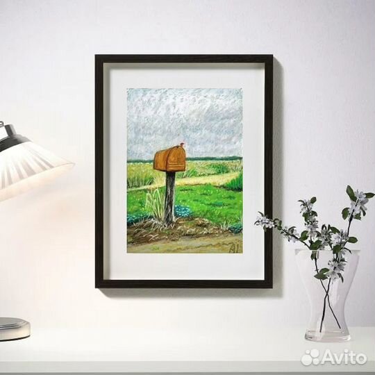 Картины рисунки масляной пастелью на бумаге