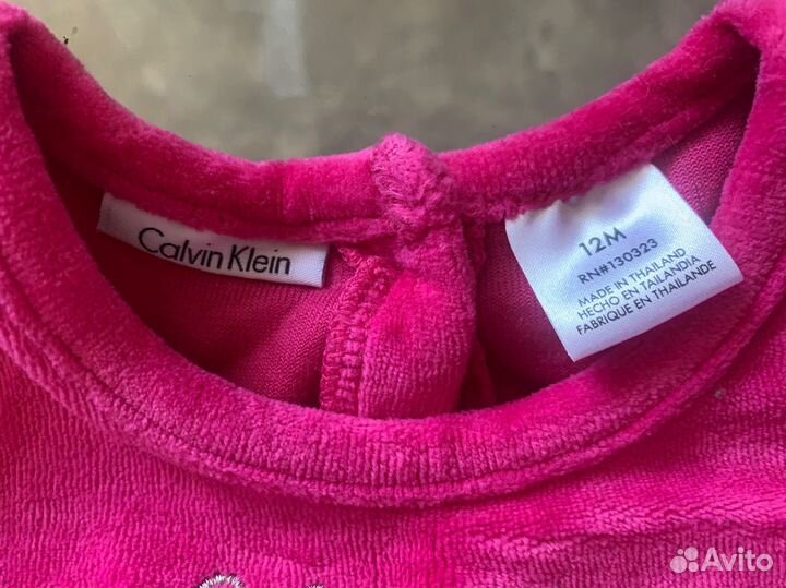 Вельветовая кофта для девочки Calvin Klein 12m