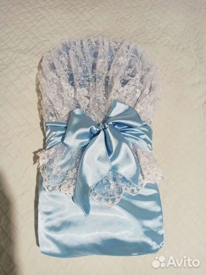 Конверт одеяло на выписку для мальчика