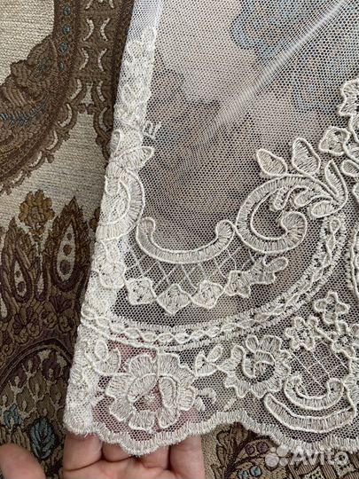 Тюль с вышивкой турция
