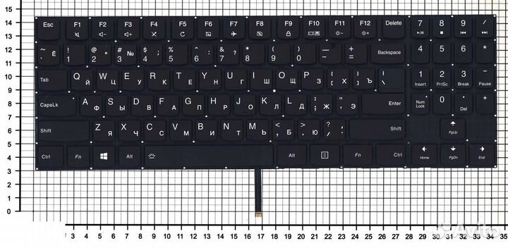 Клавиатура для ноутбука Lenovo Legion Y520 Y520-15
