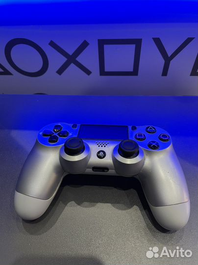 Геймпад PS4 v2 original (б/у), серебристый