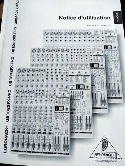 Микшерный пультeurorack UB1832FX-PRO