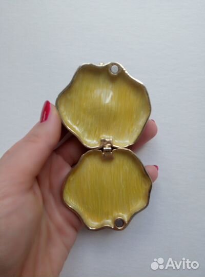 Шкатулка Лягушка с эмалью