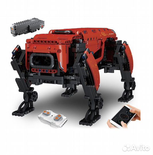 Конструктор Красный робот Dynamics на р/у 936 дет