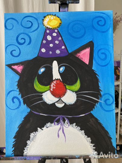 Картины в детскую комнату. Коты