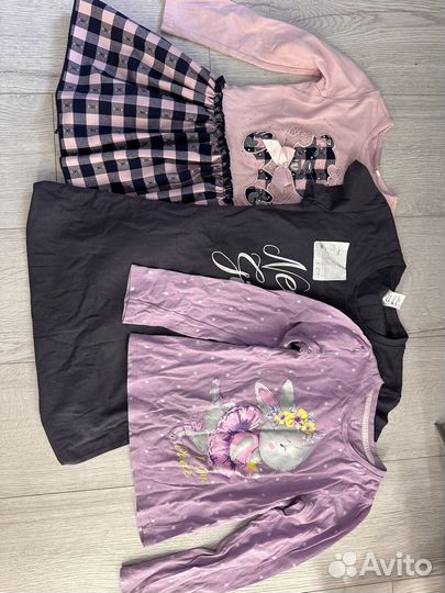 Вещи пакетом для девочки 104,110,116