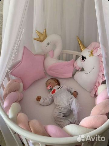 Бортики подушки в детскую кроватку