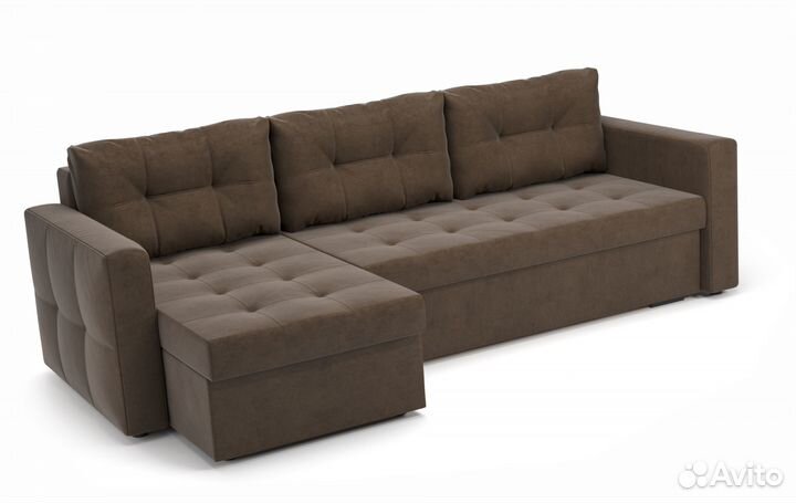 Угловой Диван-Еврокнижка с механизмом Тик-Так