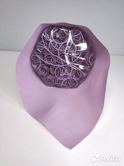 Розы из Белого Шоколада - 19 шт в Букете