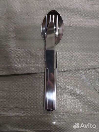 Набор походный ложка вилка нож