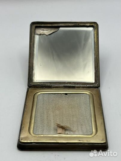 Пудреница серебро 875, ссср, Ленинград