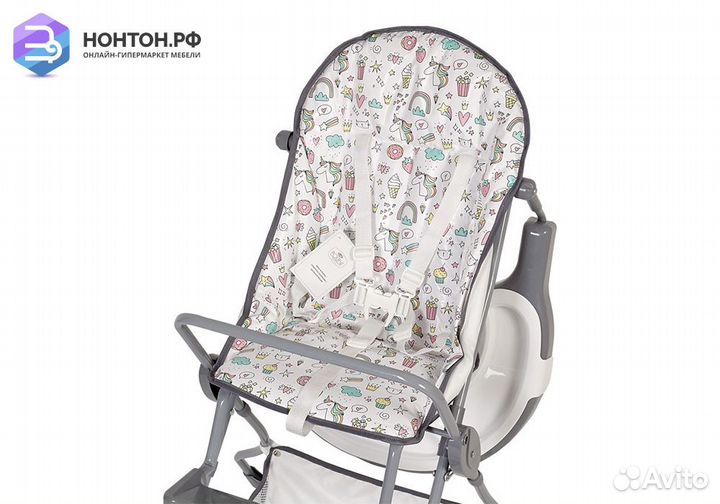 Стульчик для кормления Polini kids 252 Единорог Сл