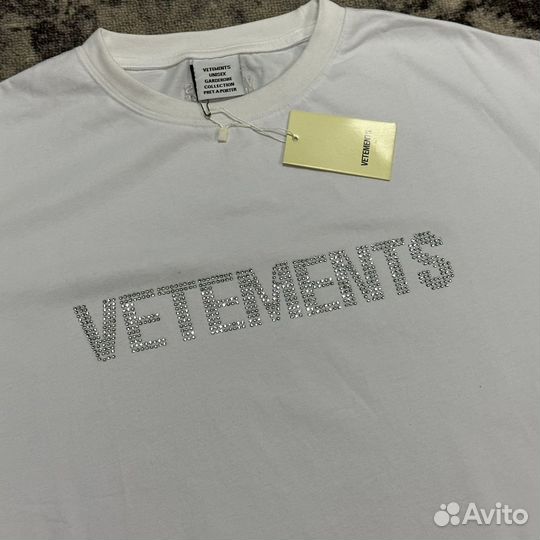 Футболка Vetements Стразы Tee