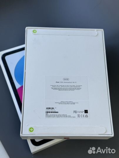 iPad 10 64 gb wifi (pink, blue)