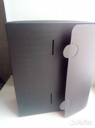 Короб архивный пластик 34х12х25см черный