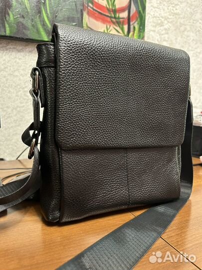 Сумка мужская натуральная кожа