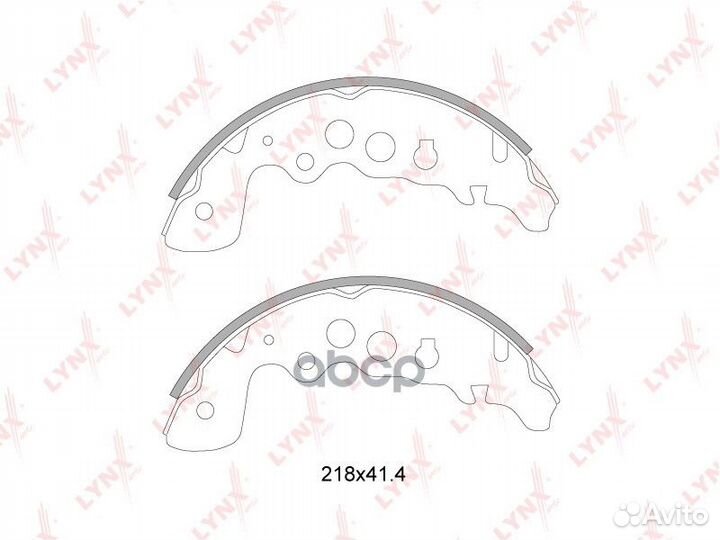 Колодки тормозные барабанные зад BS7305 LYN