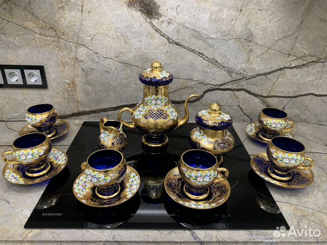 Чайный сервиз Богемский стекло