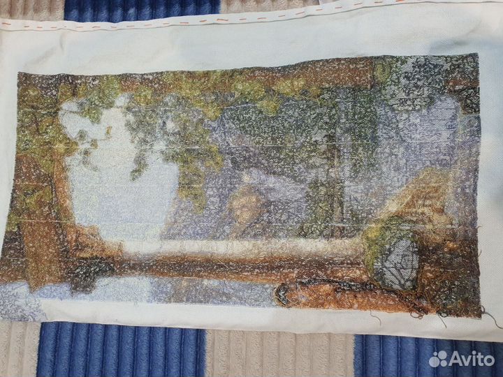 Картина вышитая крестом ручная работа