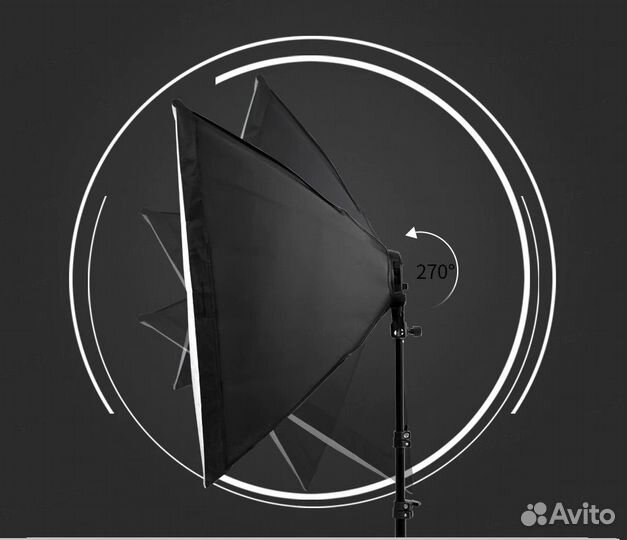 Новый софтбокс 70*50см со штативом 2м