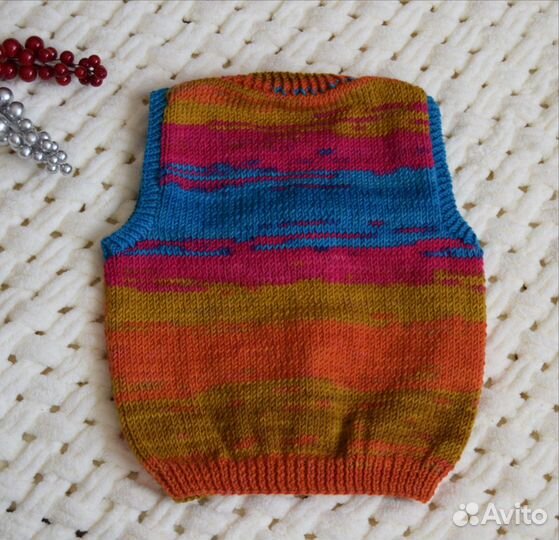 Жилет вязаный детский