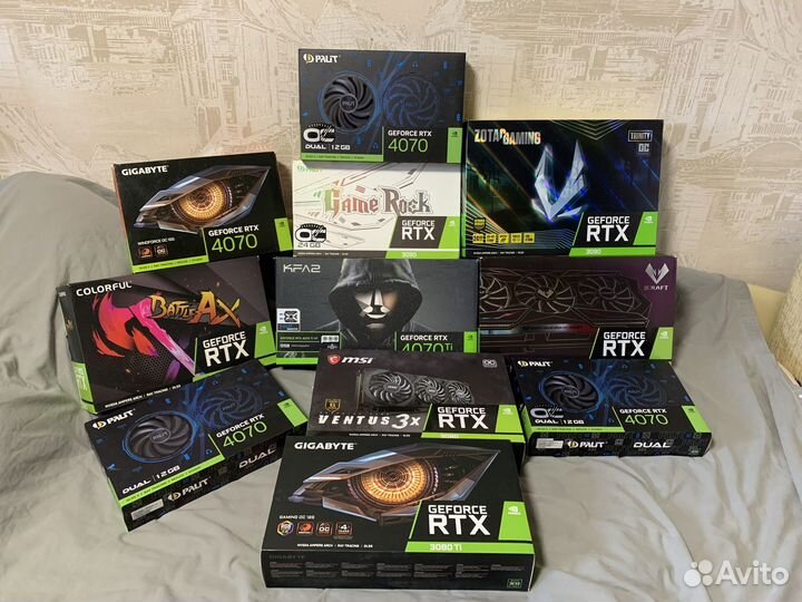 Коробки от видеокарт RTX