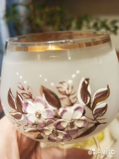 Бокалы для коньяка, Чехословакия (Богемия), винтаж