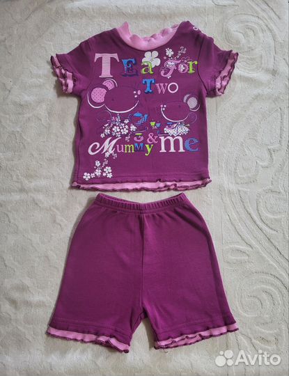 Детская одежда для девочек 74 80 пакетом