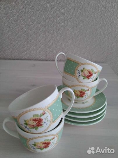 Комплект чайные пары, стиль 