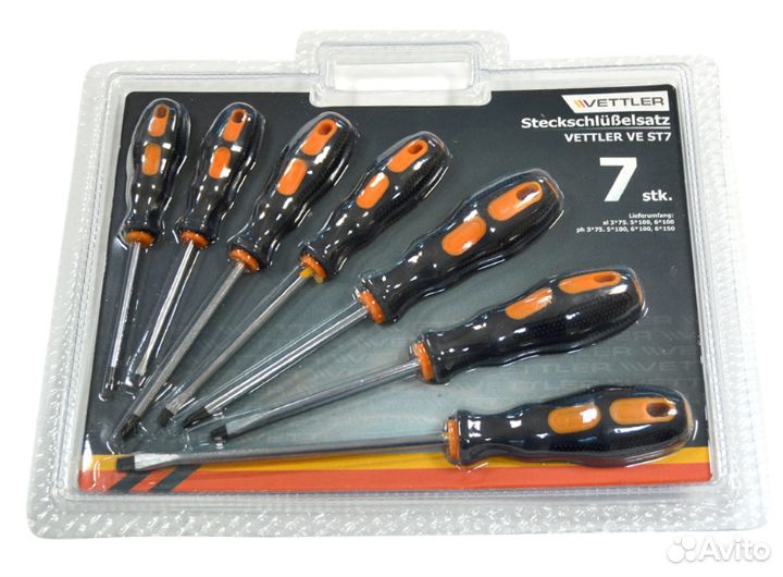 Набор отверток vettler 7 предметов