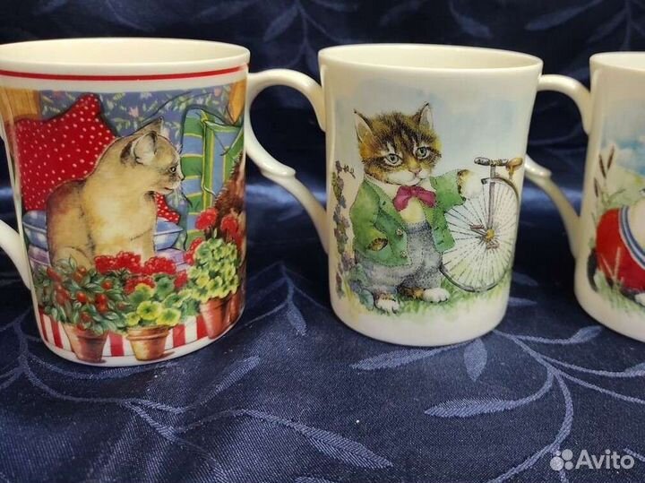 Английский костяной фарфор staffordshire. Бокалы