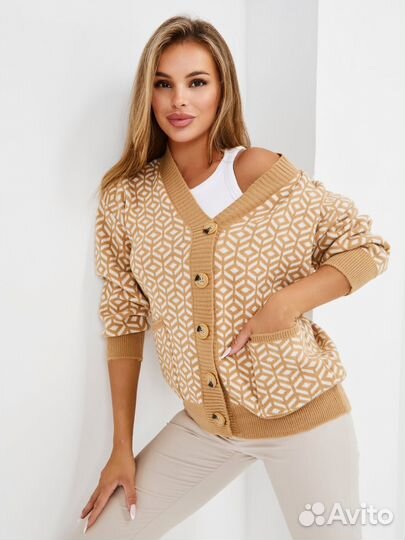Кардиган женский оверсайз 40-50