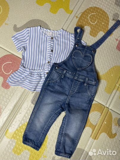Одежда для девочки 80 86 H&M hm
