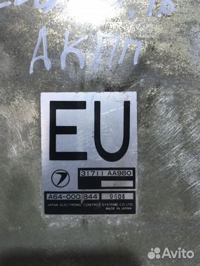 Блок управления АКПП Subaru Legacy (BF) I