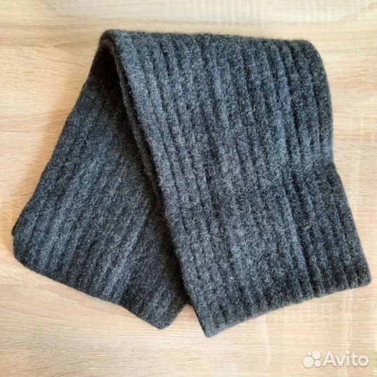 Шарф вязаный шерстяной мужской