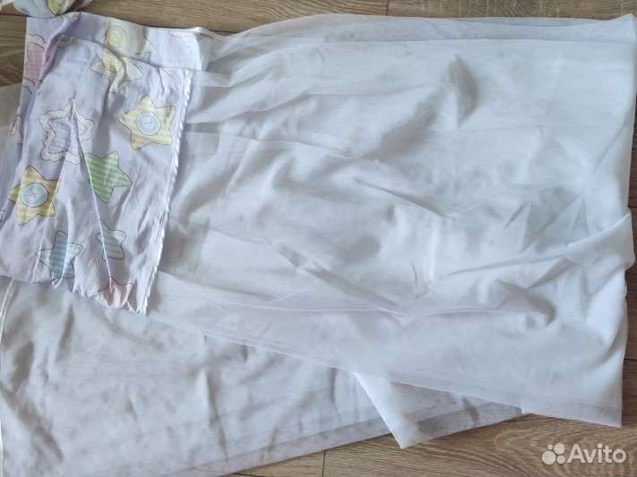 Бортики балдахин в детскую кроватку