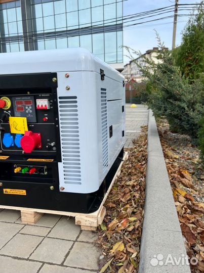 Генератор дизельный 13 кВт g-power трехфазный водя