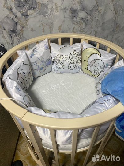 Кргулая кроватка