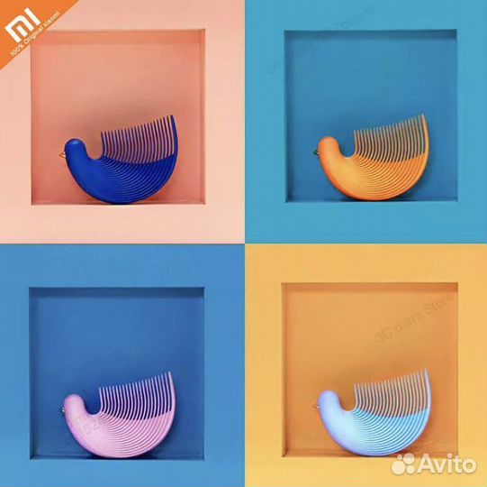 Гребень - птичка для массажа головы