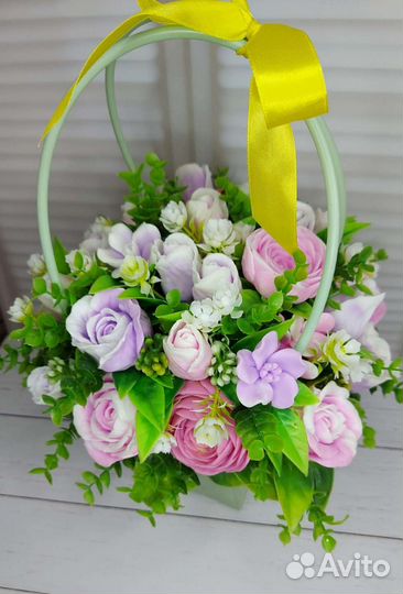 Букет из мыла ручной работы