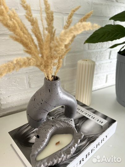 Набор декора, свеча ароматическая