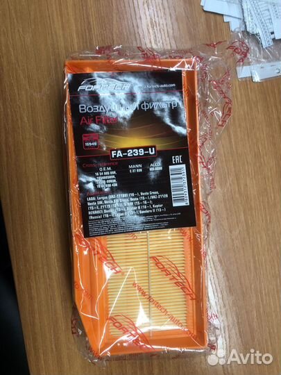 Воздушный фильтр LADA, renault Duster