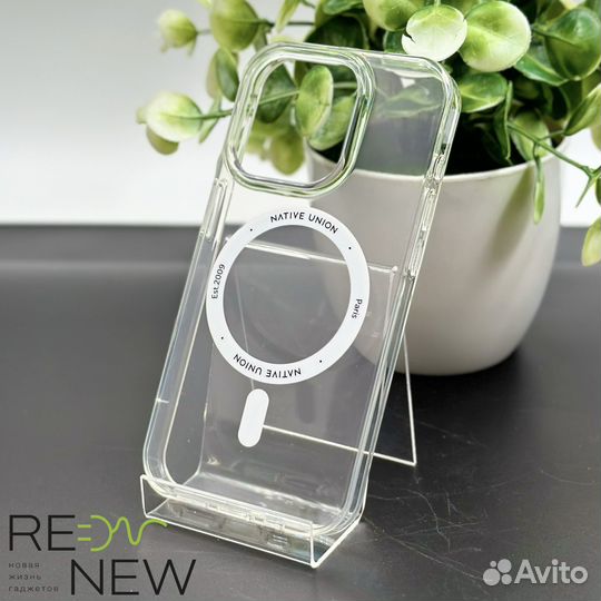 Чехол Native Union для iPhone 15 Pro прозрачный