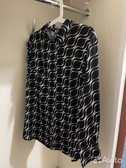 Блуза Zarina черно-белая